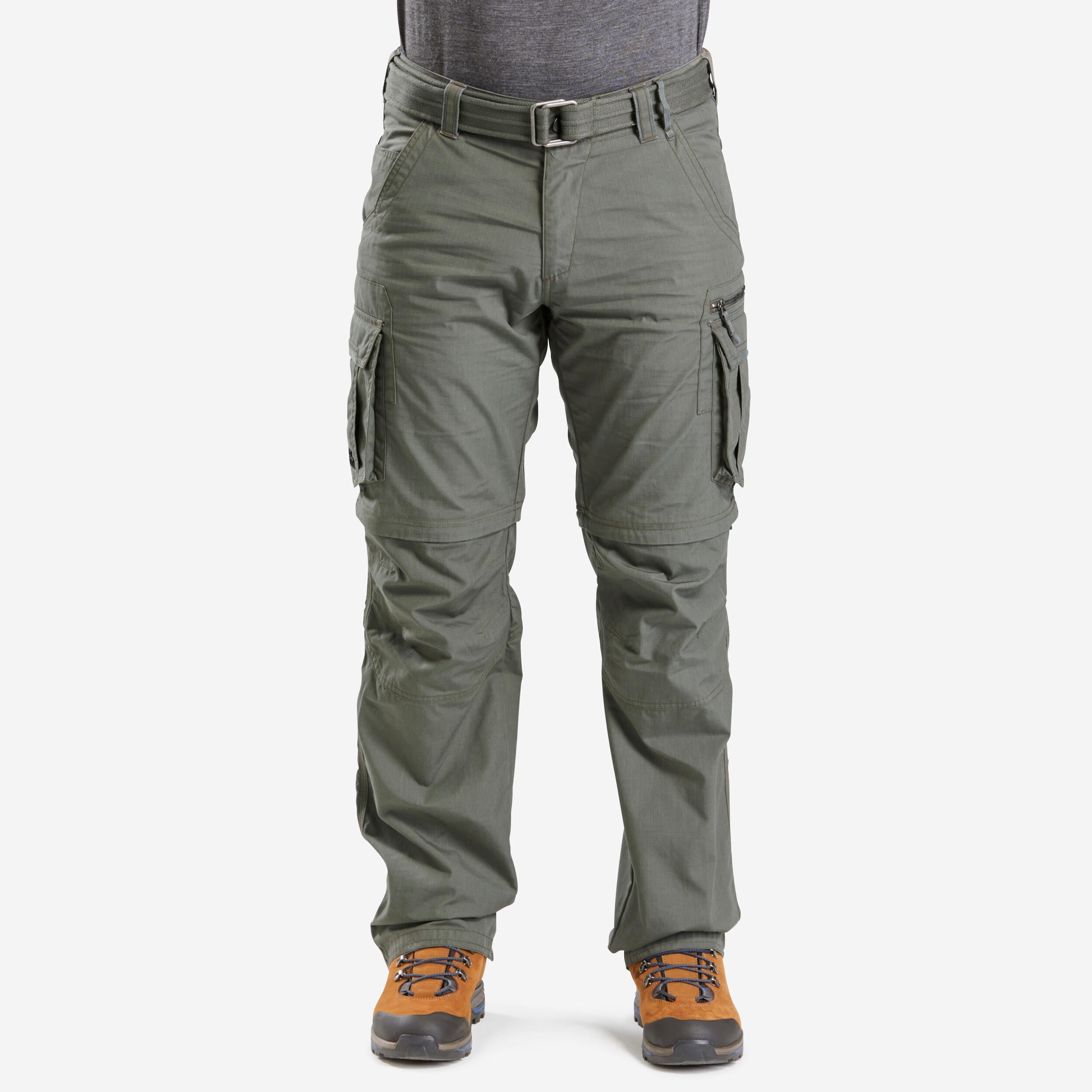 Men's Travel Trekking Zip-Off Cargo Trousers -